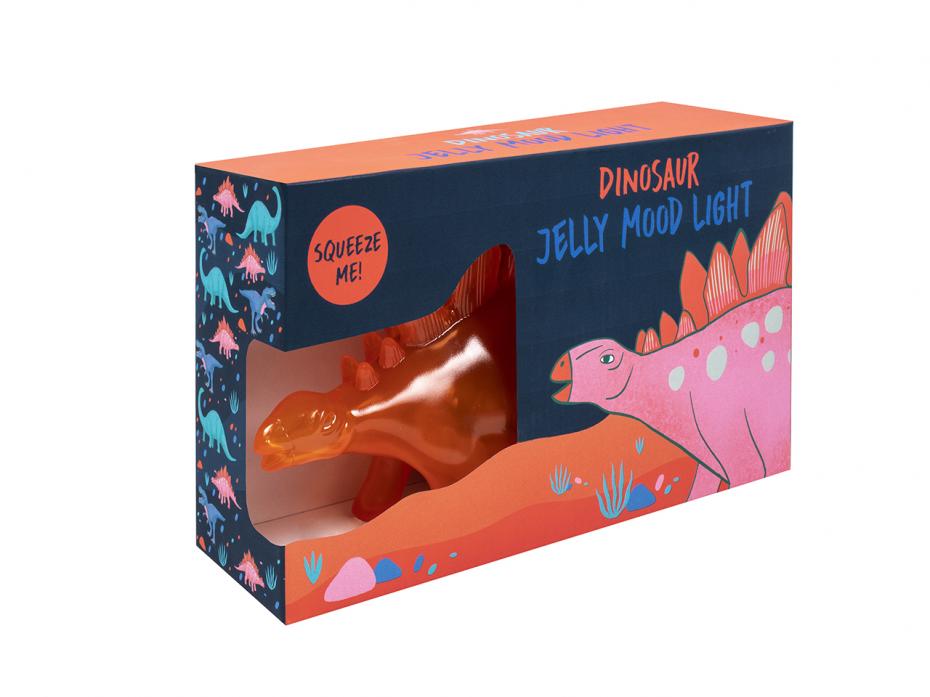 Stegosaurus Jelly Mood Light - Orange Packaging